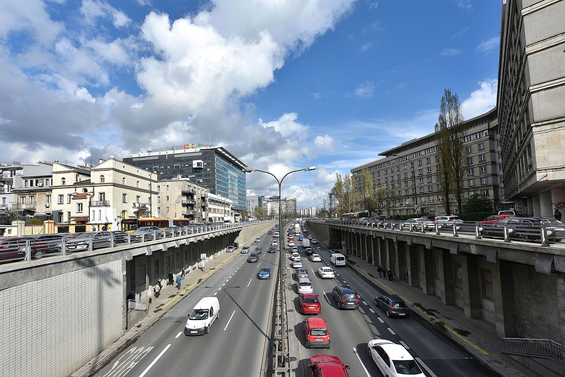 Lech Kaczyński Street in Warsaw